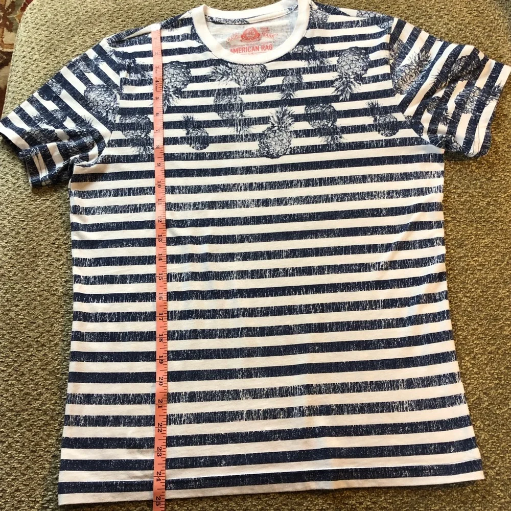 Unisex American Rag Stripe T Shirt - Picture 11 of 16